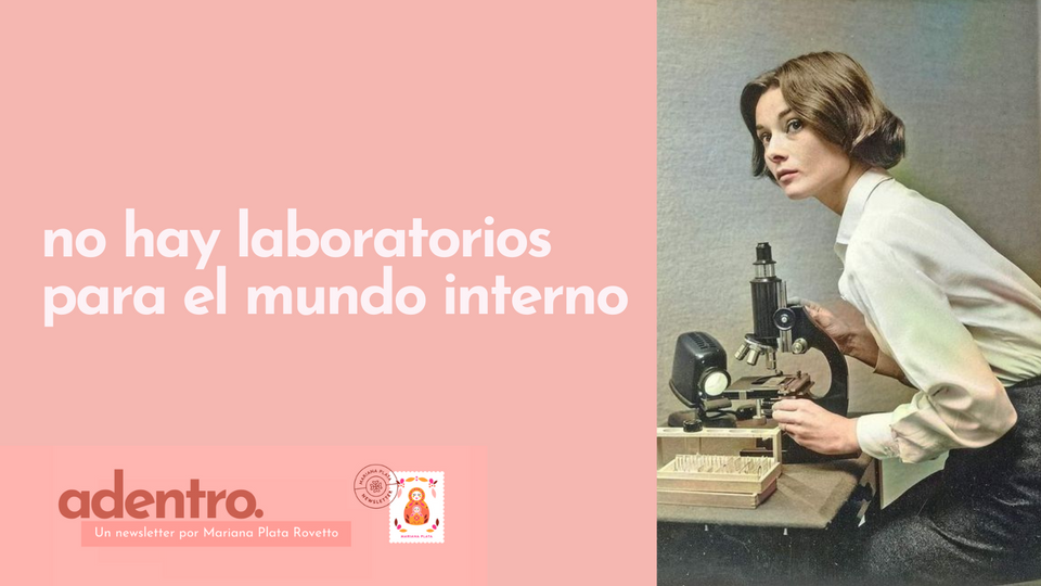 No hay laboratorios para el mundo interno🧪